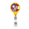 Daisies Jumbo Retractable Badge Reel (Pre-Decorated)